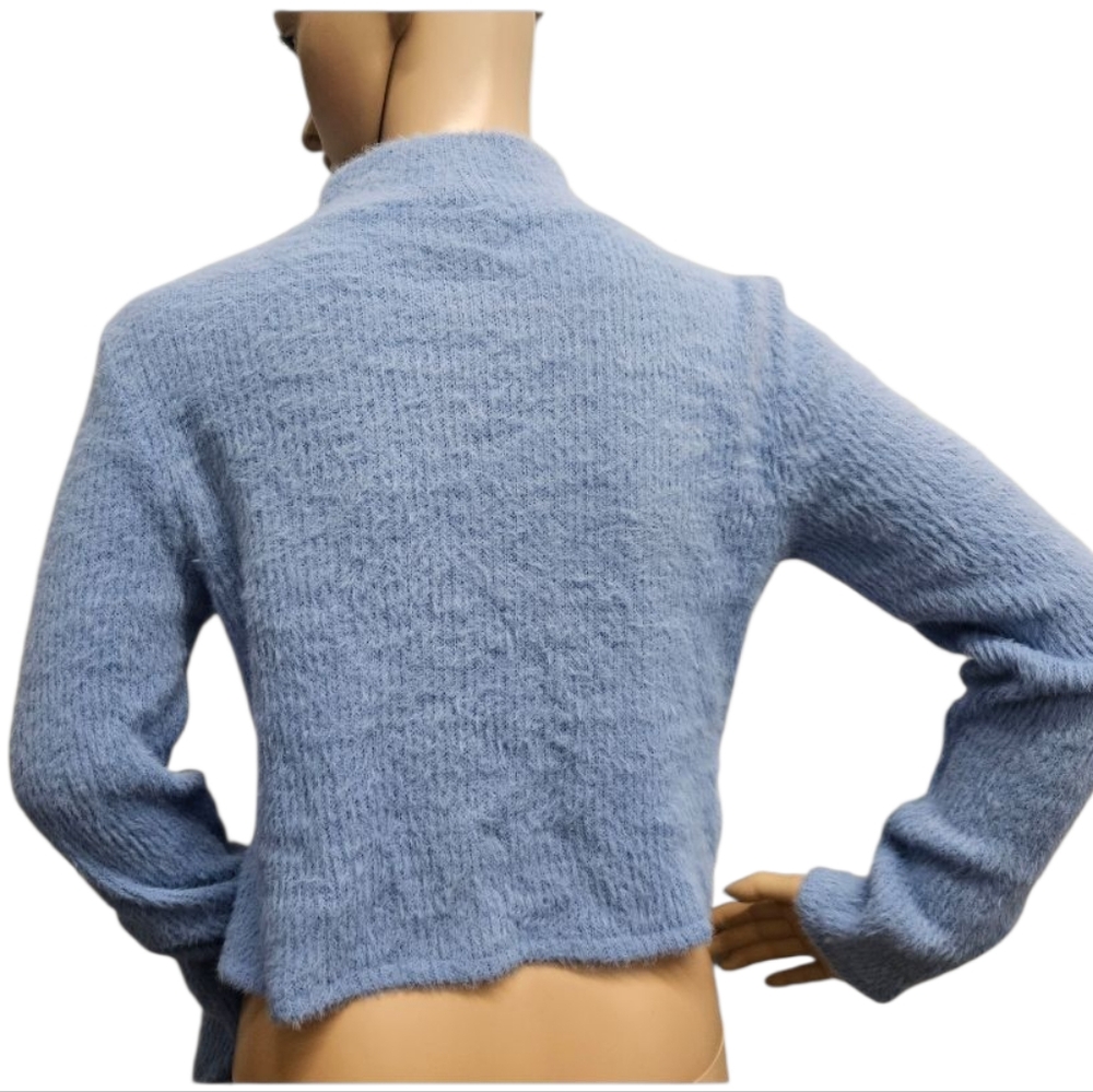 Zara Light Blue Women's Sweater - Picture 4 of 6